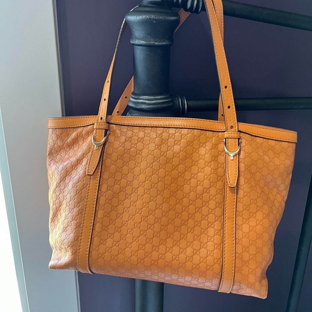 Gucci Orange Microguccissima Leather Medium Nice Tote
